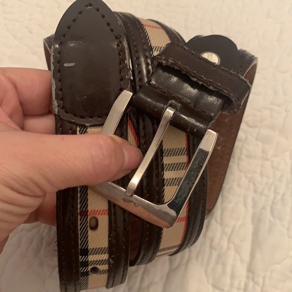 Vintage Leather and Canvas Belt - Picture 7 of 10